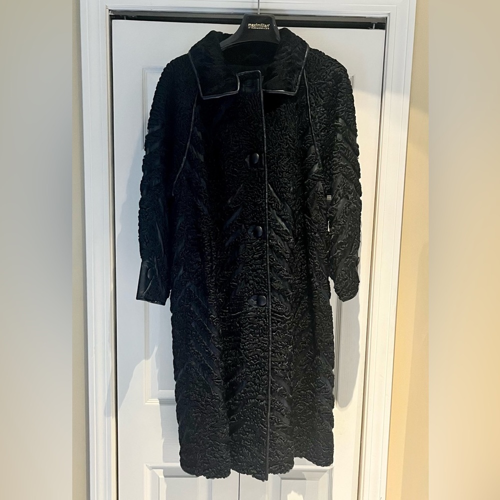 Black Persian Lamb 3/4 length Coat